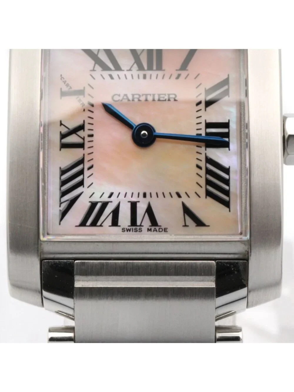 Cartier Watch Tank Francaise SM Pink Shell Stainless Steel